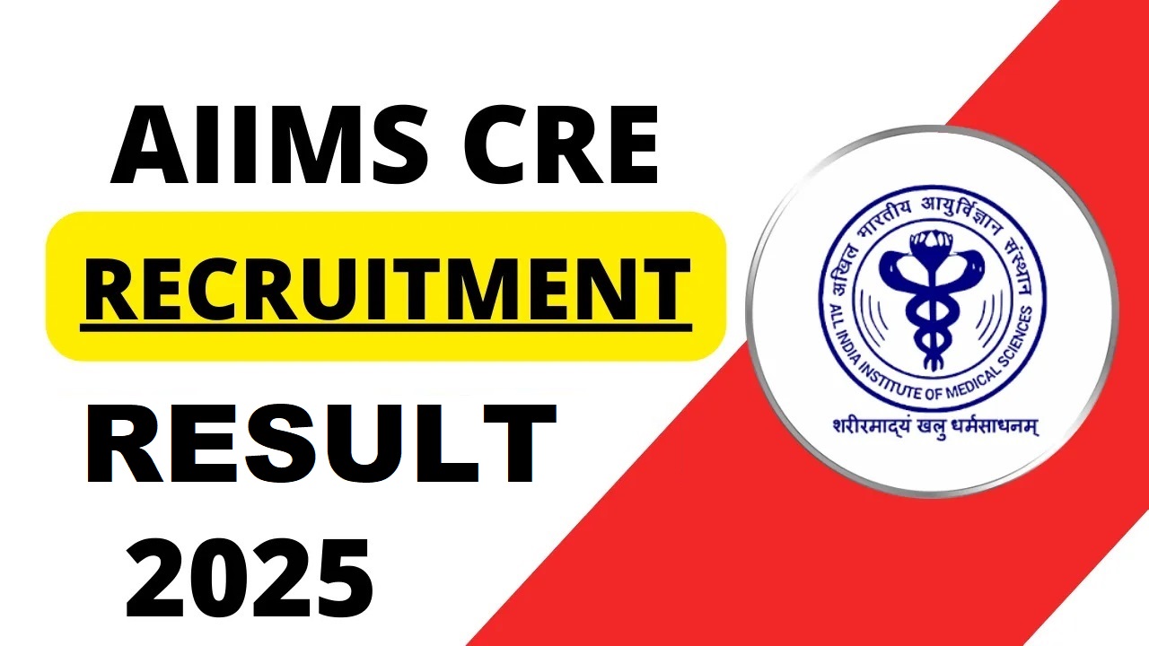 AIIMS CRE Group B, C Result 2025 Out