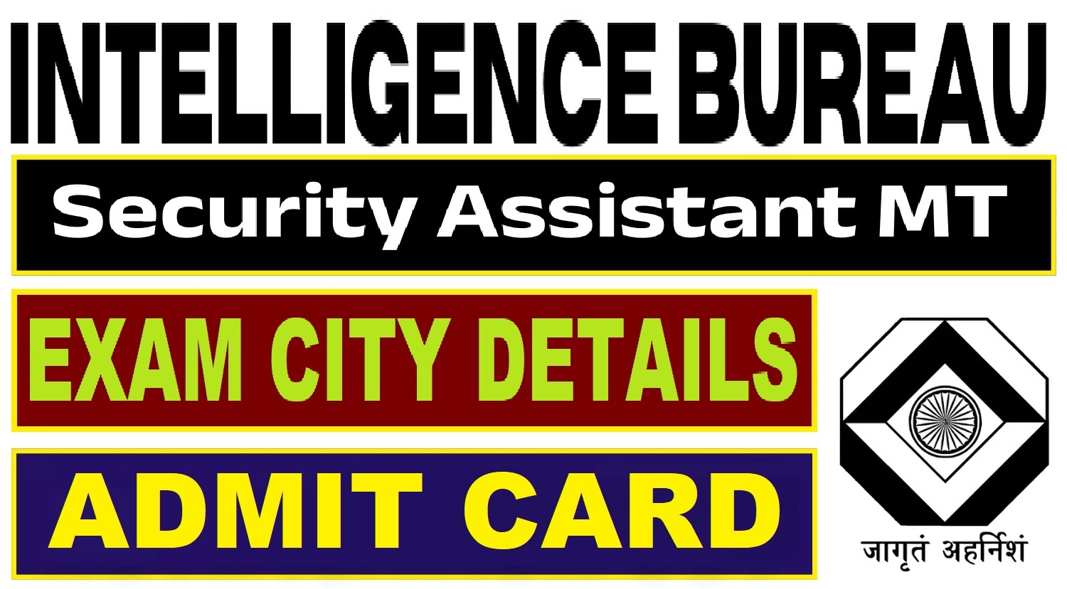 IB Security Assistant (Motor Transport) Exam City Details 2025 Out