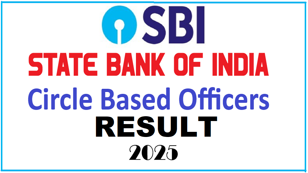SBI Circle Based Officers CBO Result 2025 Out