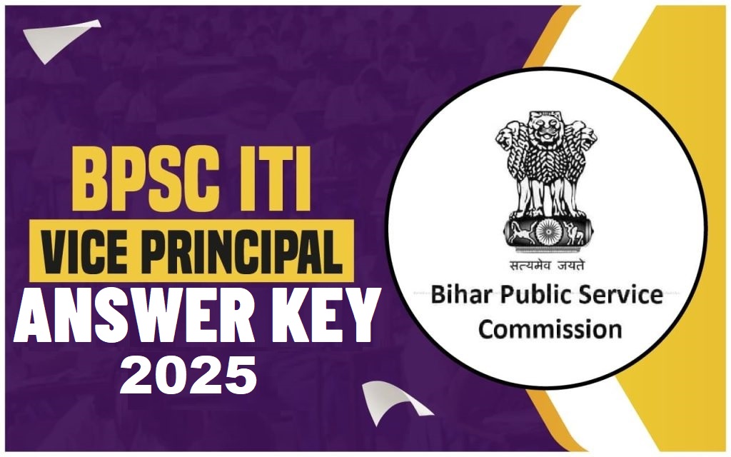 BPSC Vice Principal ITI Final Answer Key 2025 Out