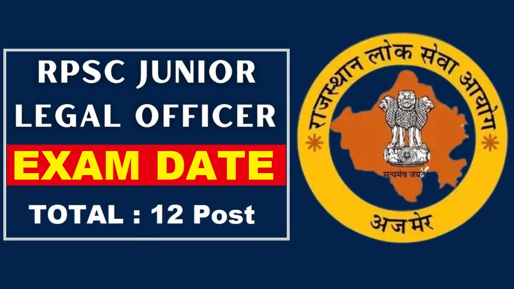 RPSC Junior Legal Officer JLO Exam Date 2025 Out