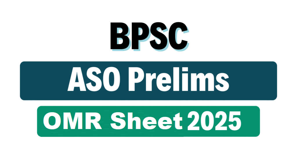 BPSC ASO Pre Final Answer Key 2025 Out