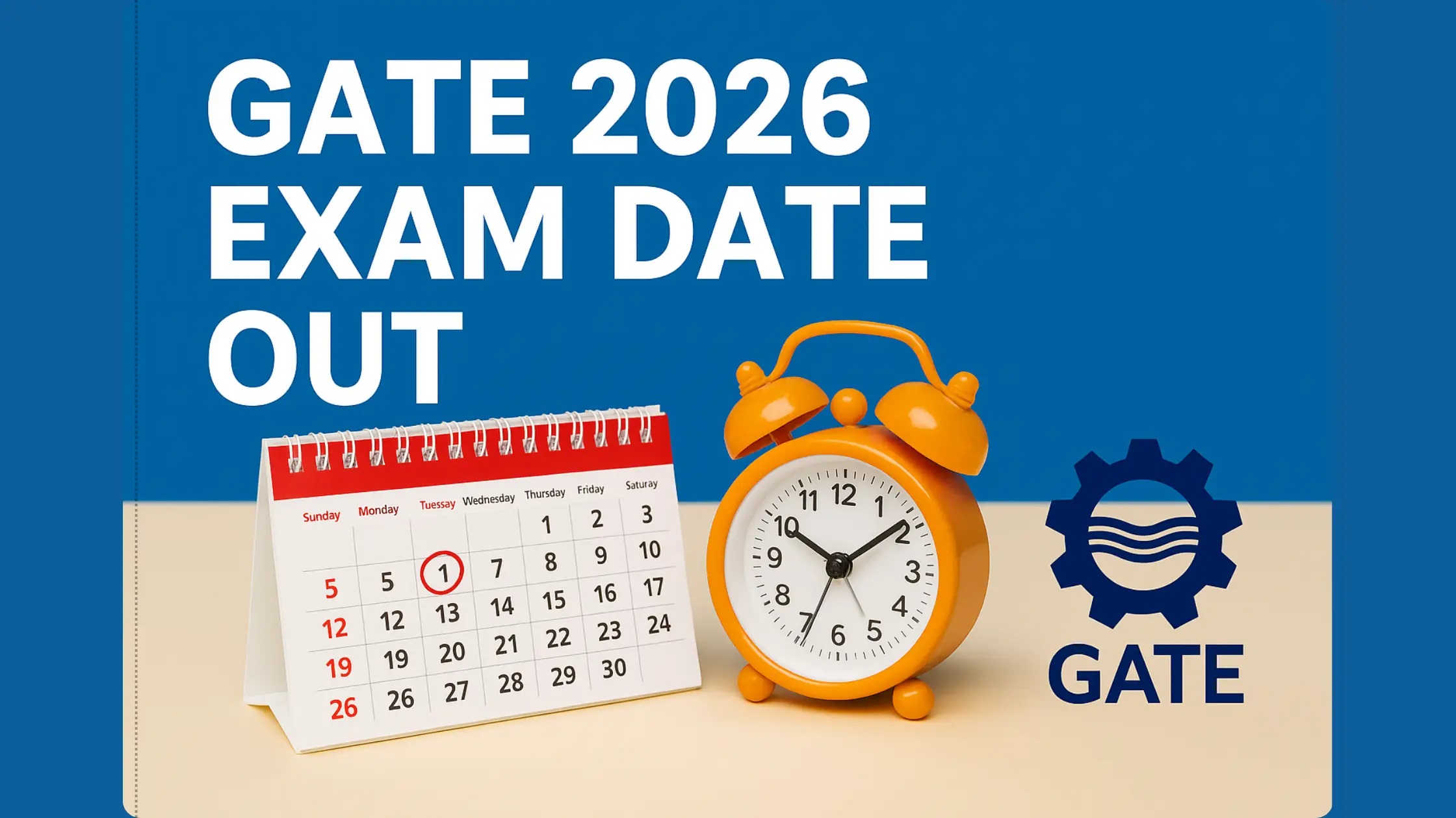 IIT GATE 2026 Subject Wise Exam Date Schedule Out