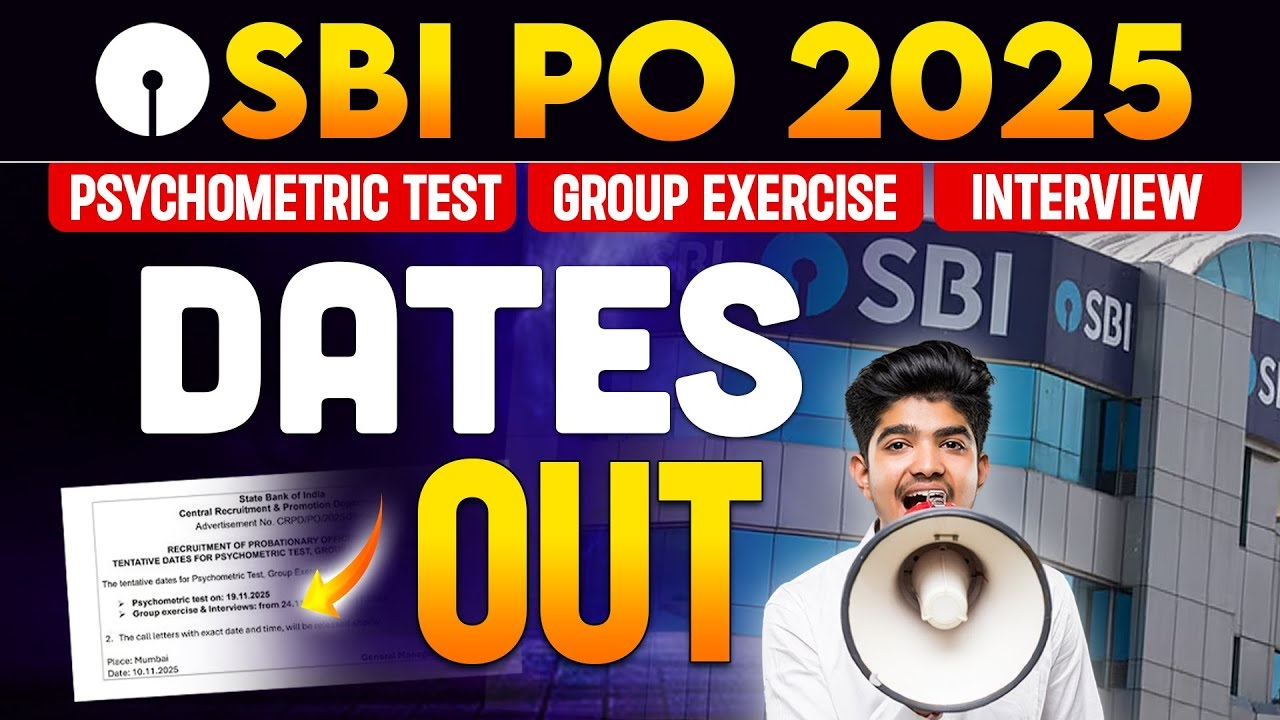 SBI Bank PO Interview Date Notice 2025 Out