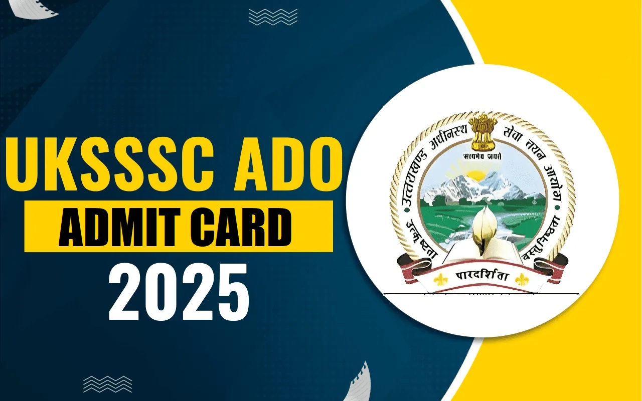 UKSSSC Asst. Inspector / ADO Admit Card 2025 Out