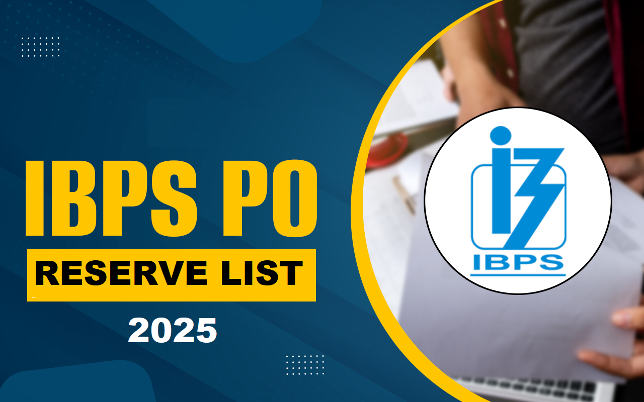 IBPS PO 14 Reserve List 2025 Out