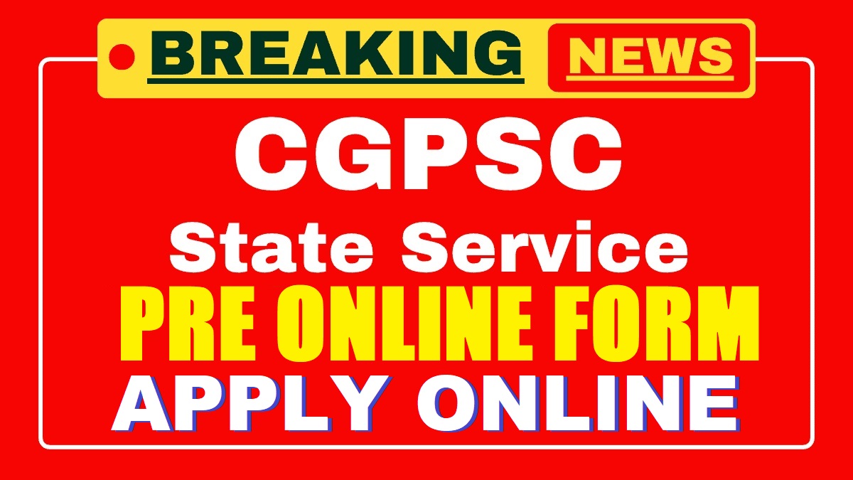 CGPSC SSE PCS Pre Recruitment 2025 Out For 238 Post