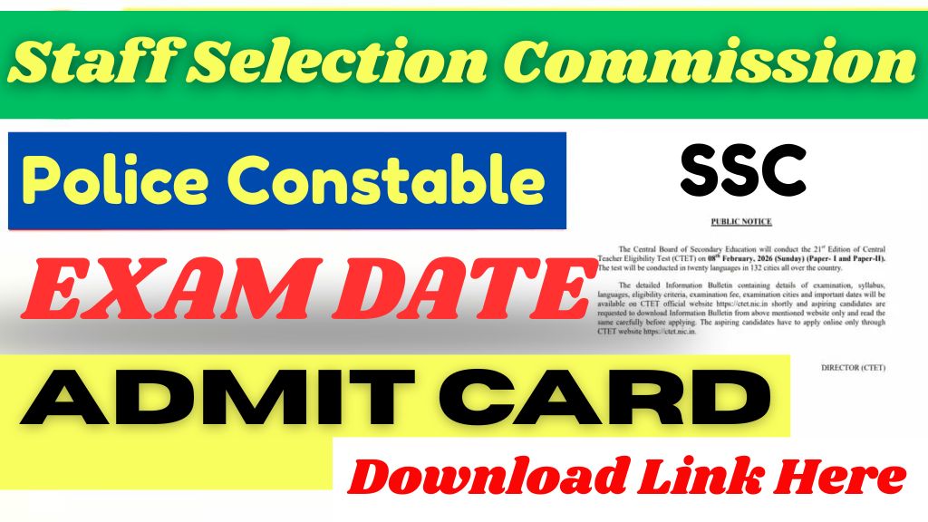 SSC Delhi Police Constable Self Slot Selection Notice 2025