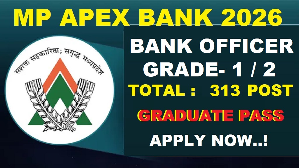 MP Apex Bank Recruitment 2026 Notification Out for 313 Posts