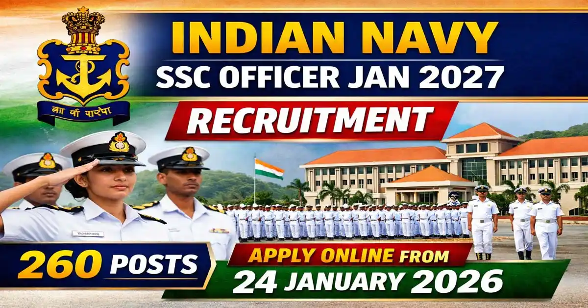 Indian Navy SSC Officer January Recruitment 2026