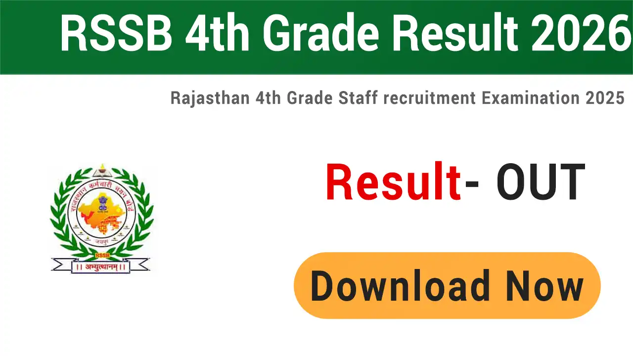 RSSB 4th Class (Group D) Result 2026 Out