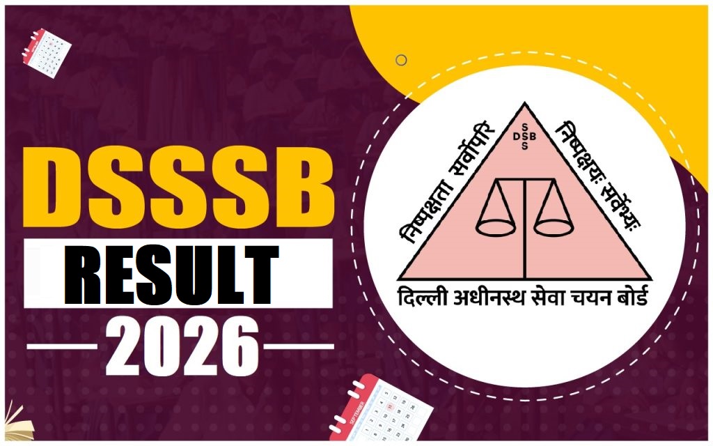 DSSSB Various Post Result 2026 Out