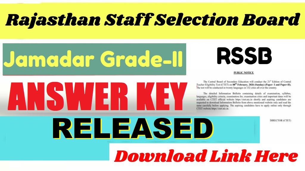 RSSB Jamadar Grade-II Result 2026 Out
