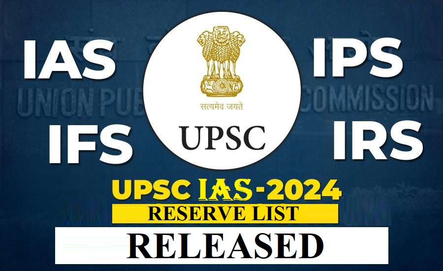 UPSC Civil Services IAS 2024 Reserve List Marks