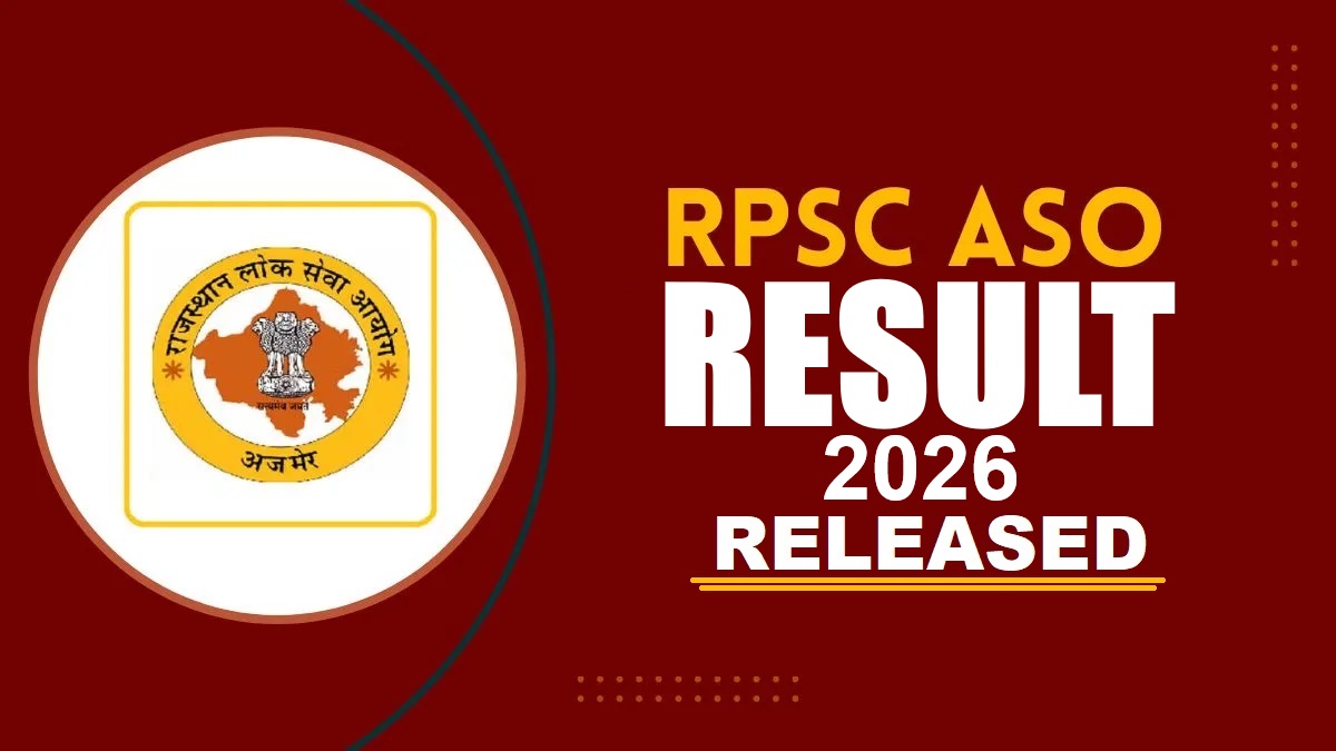 RPSC Assistant Statistical Officer ASO Result 2026 Out