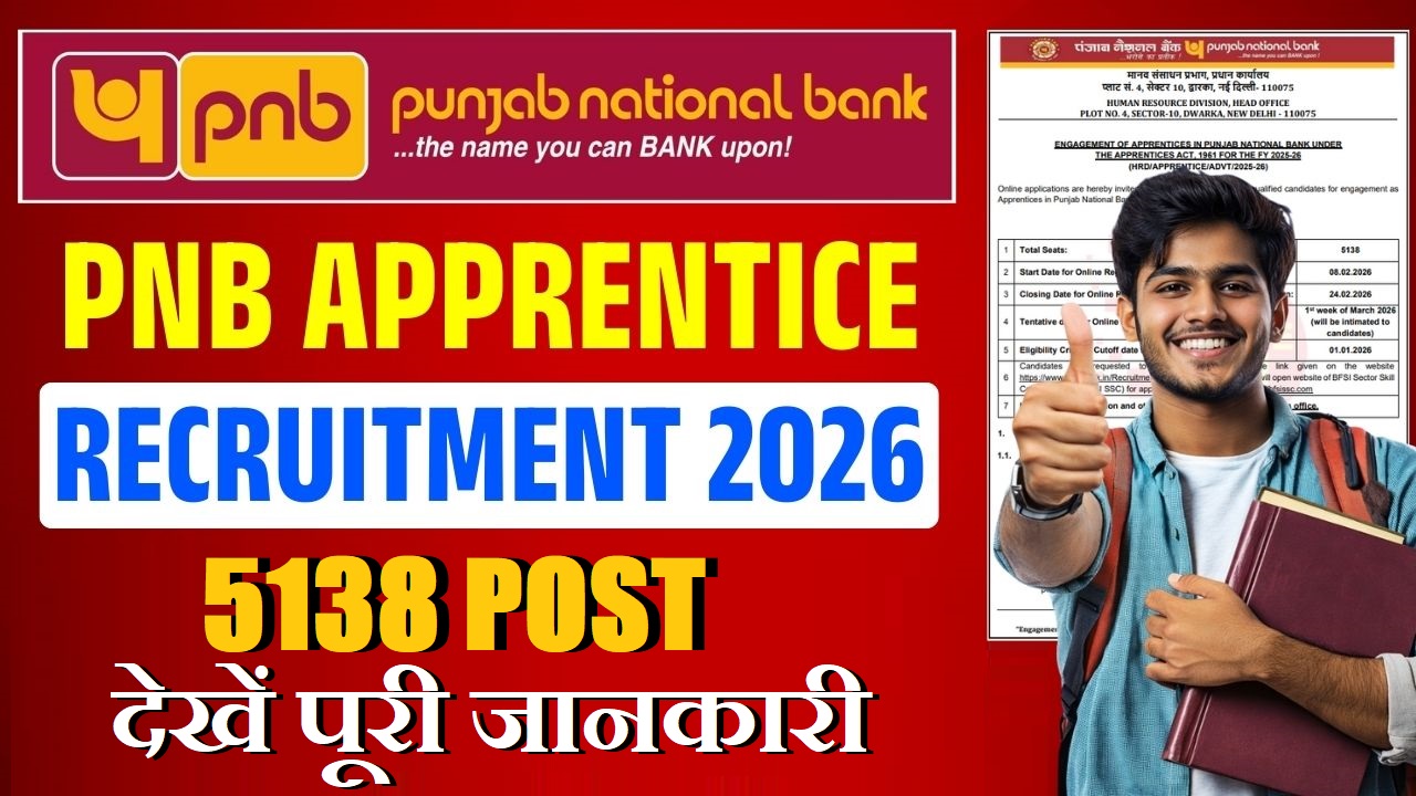 PNB Apprentice Recruitment 2026 Out For 5138 Posts