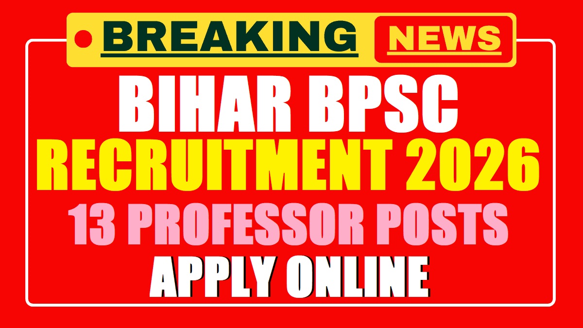 BPSC Professor Recruitment 2026 | Sarkari Result