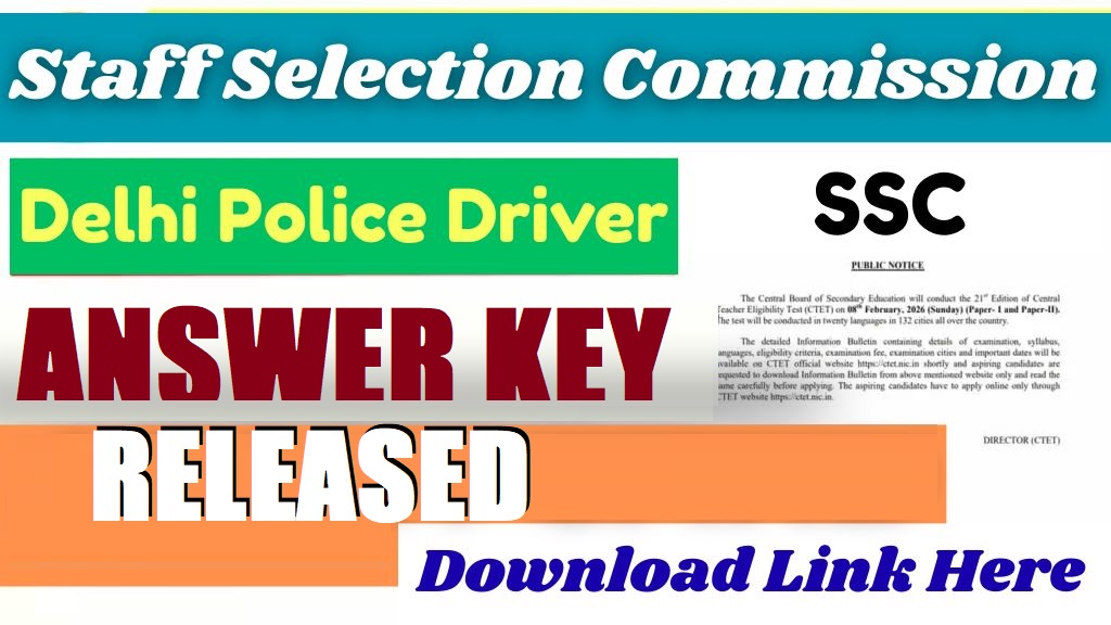 SSC Delhi Police Driver Result 2026 Out