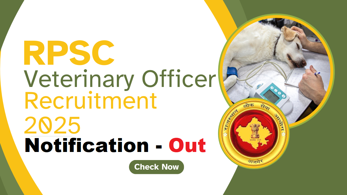 RPSC Veterinary Officer Exam Date 2026