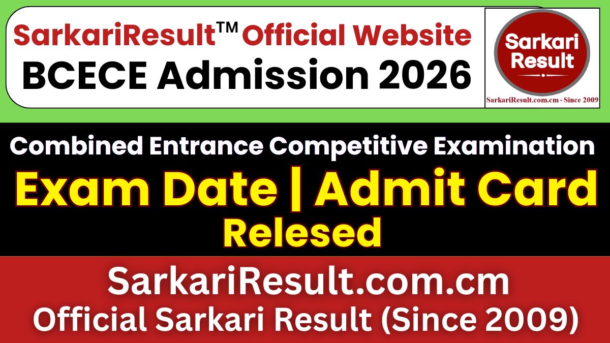 BCECE Admit Card 2026 Out