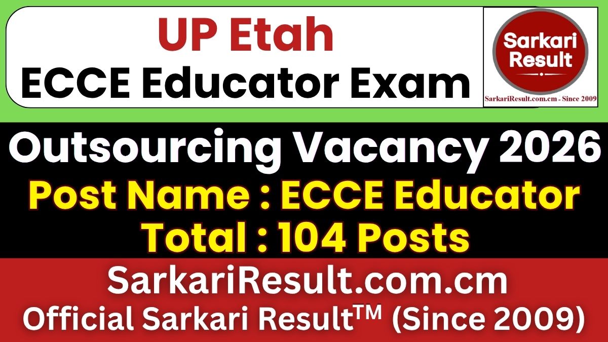 UP Etah ECCE Educator Recruitment 2026
