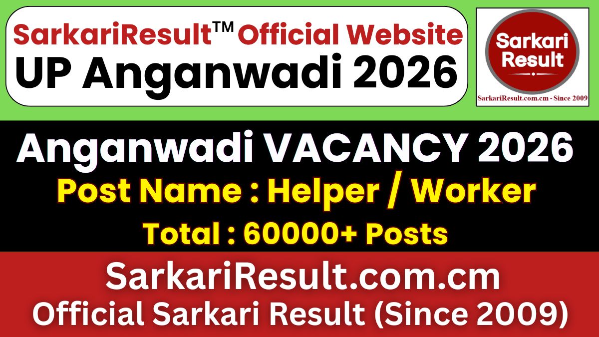 Odisha Anganwadi Bharti Recruitment 2026 : Worker District Wise Posts